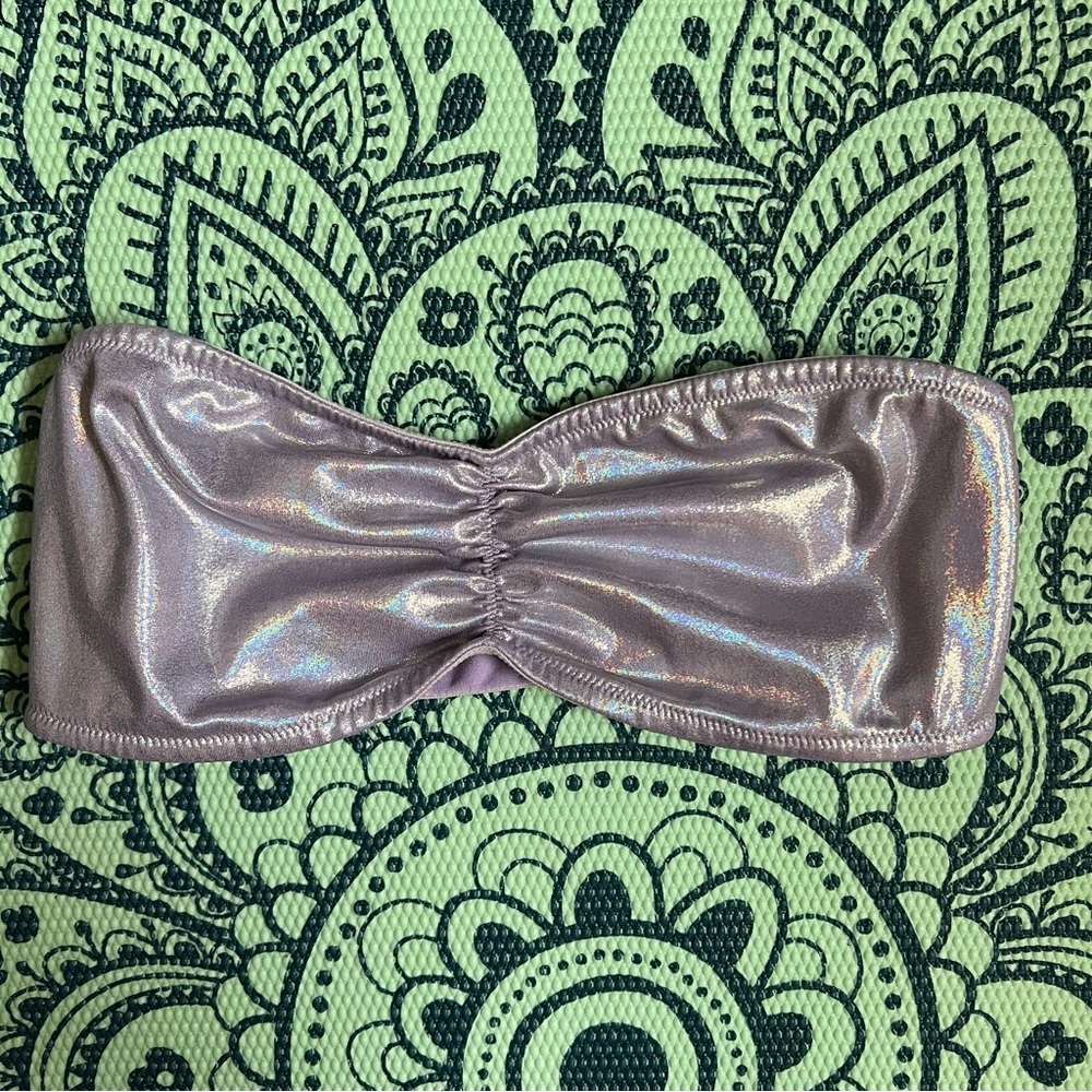 🦄 VS PINK Lilac Holographic Festival Bandeau 🦄